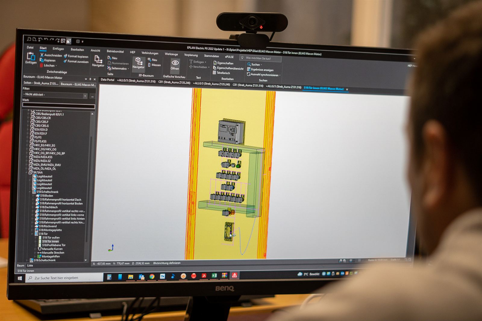 Schaltschrank als 3D-Modell in EPLAN Pro Panel